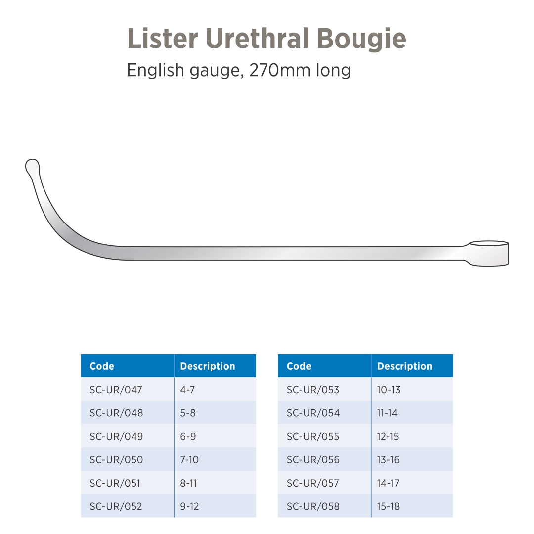 Lister Urethral Bougie LX-URO-0013